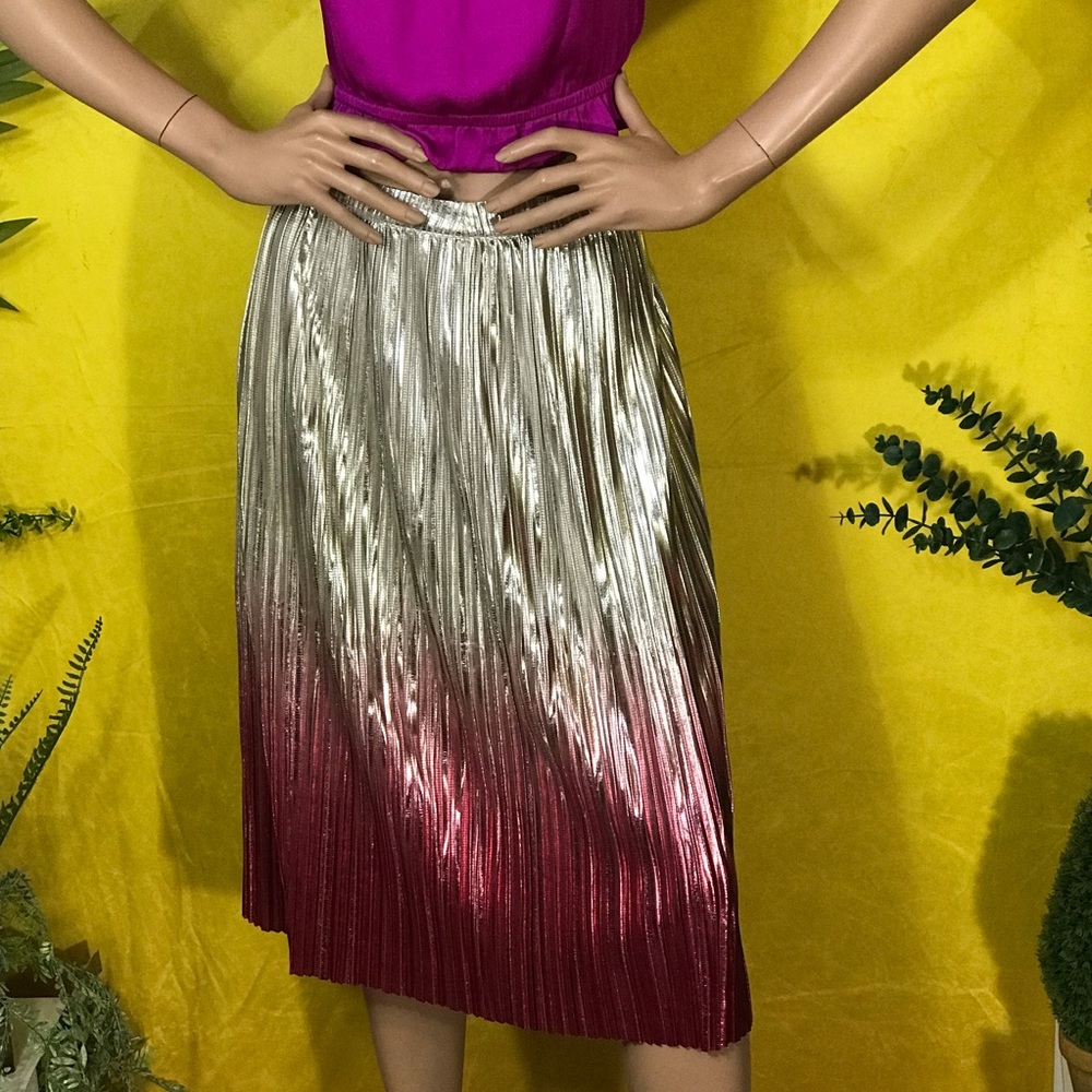 Anthropologie Ombre Pleated skirt - Picture 7 of 16